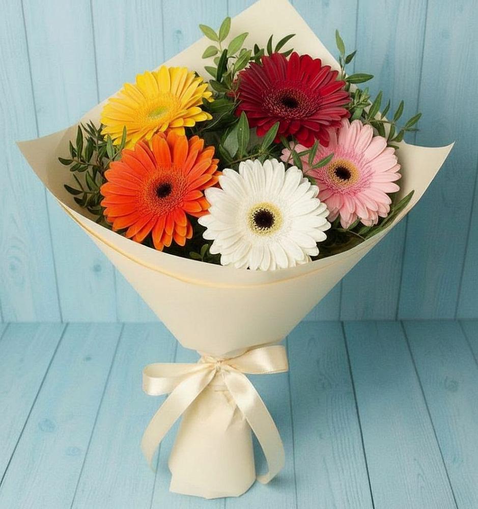 Букет цветов из: Герберы в Кукморе