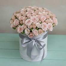 Цветочная композиция из Розы в шляпной коробке #REPLACE_PRED# Кукморе