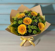 Букет цветов из:  Герберы и Хризантемы в Кукморе