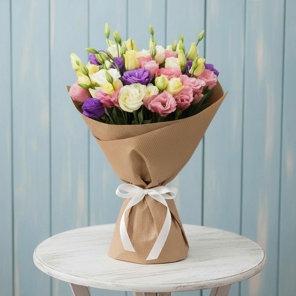 Букет цветов из: Лизиантусы в Кукморе