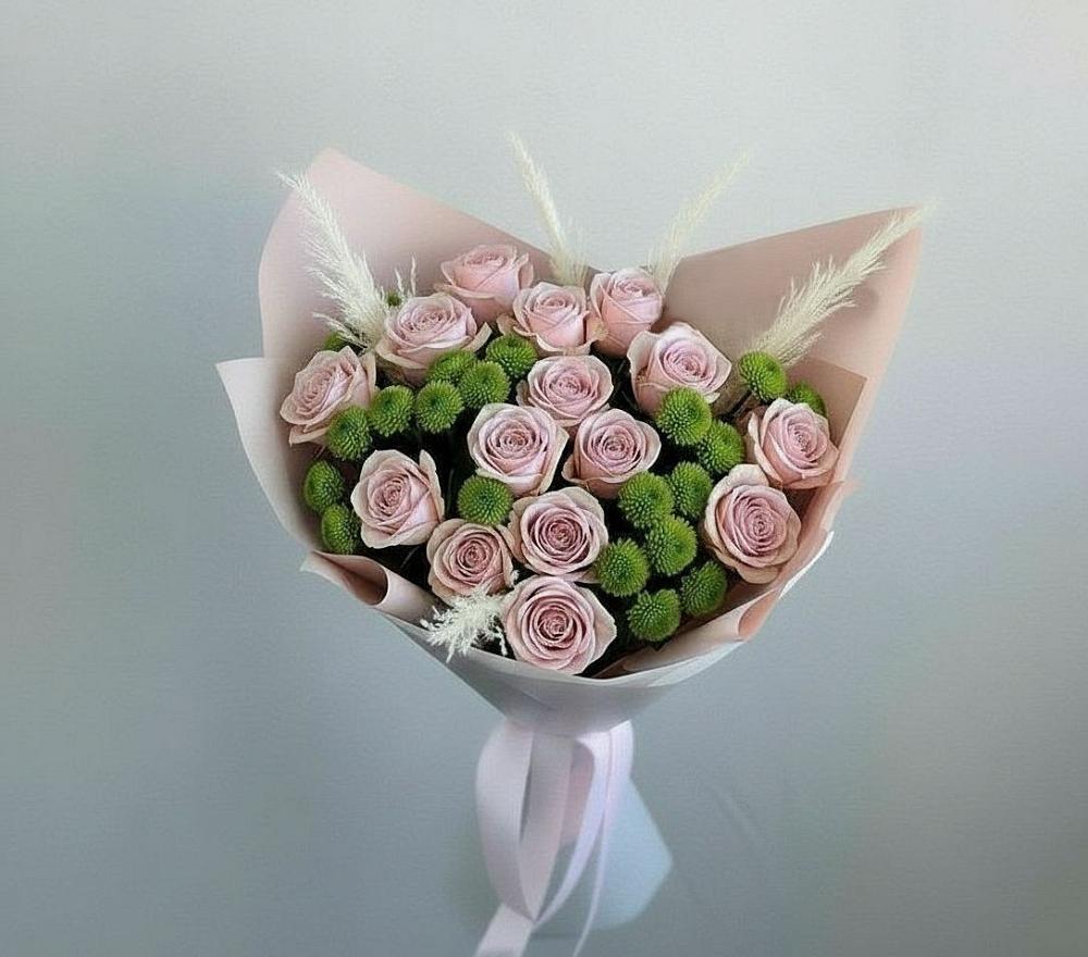 Букет цветов из: Розы и Хризантемы в Кукморе