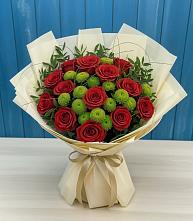 Букет цветов из:  Розы и Хризантемы #REPLACE_PRED# Кукморе