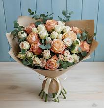 Букет цветов из:  Альстромерии и Розы #REPLACE_PRED# Кукморе