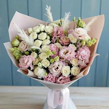 Букет цветов из:  Альстромерии и Розы в Кукморе